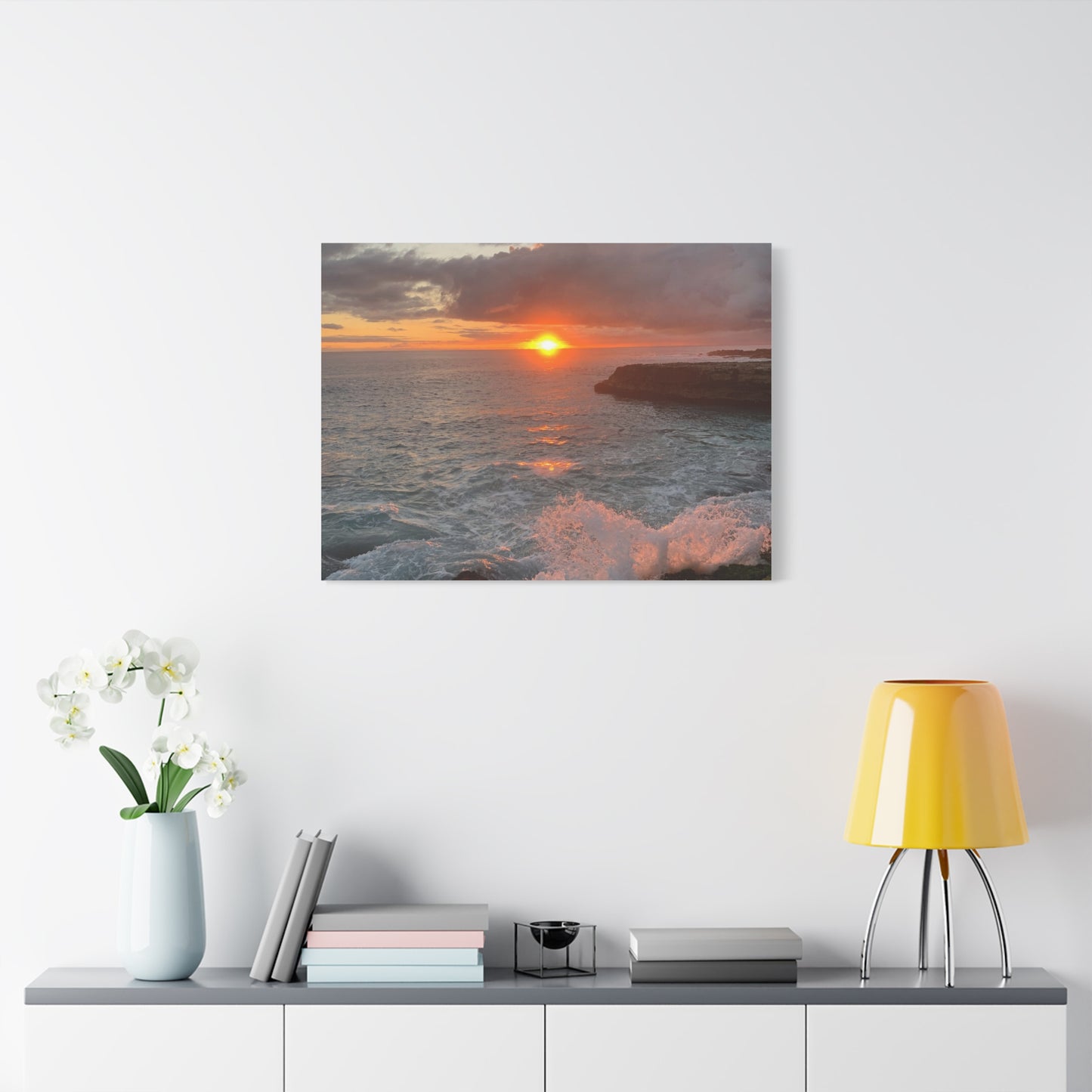 Hyacinth Photography “Sunset on Oahu” Matte Canvas, Stretched, 1.25"