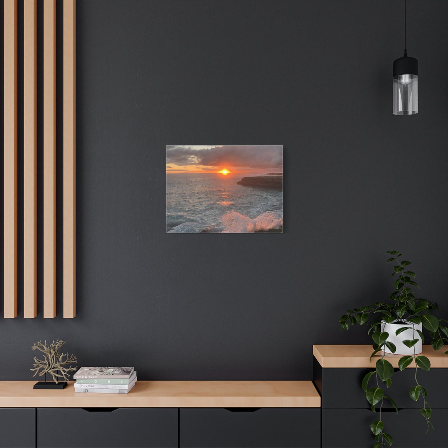 Hyacinth Photography “Sunset on Oahu” Matte Canvas, Stretched, 1.25"