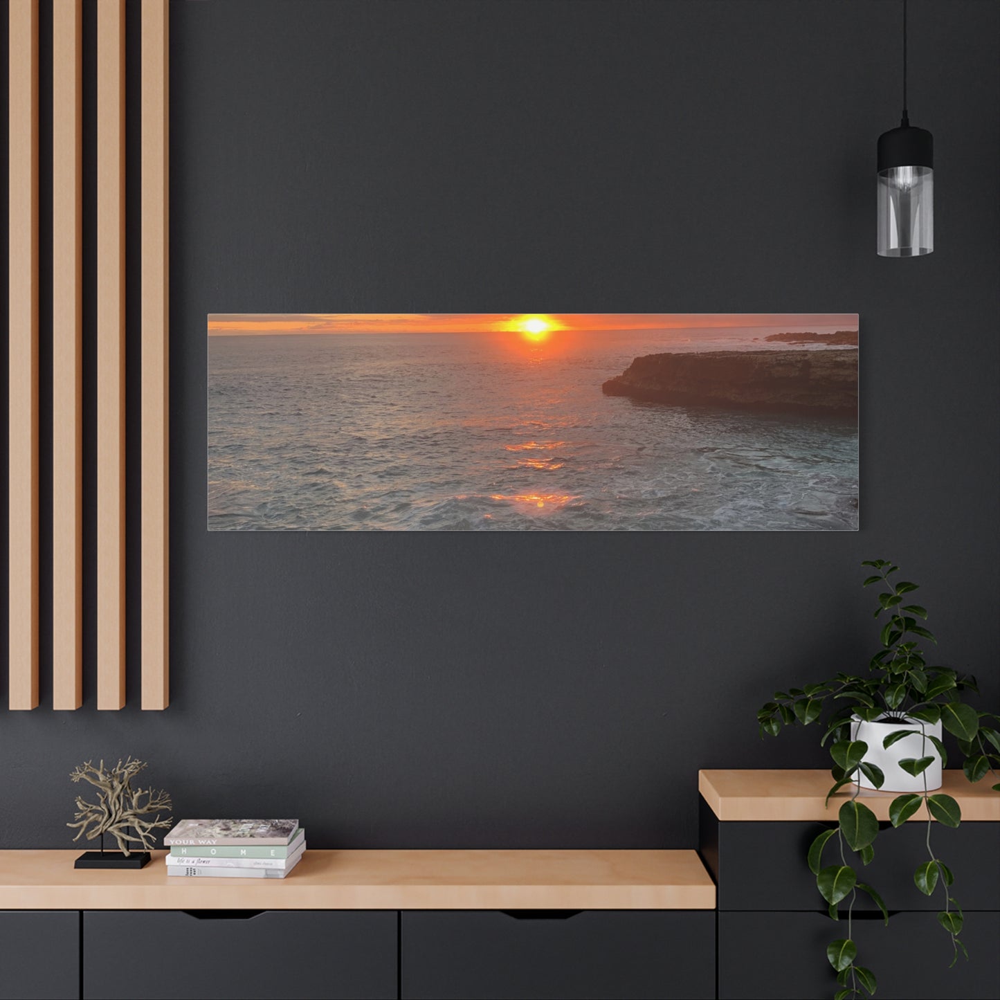 Hyacinth Photography “Sunset on Oahu” Matte Canvas, Stretched, 1.25"