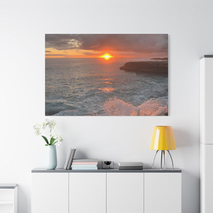 Hyacinth Photography “Sunset on Oahu” Matte Canvas, Stretched, 1.25"