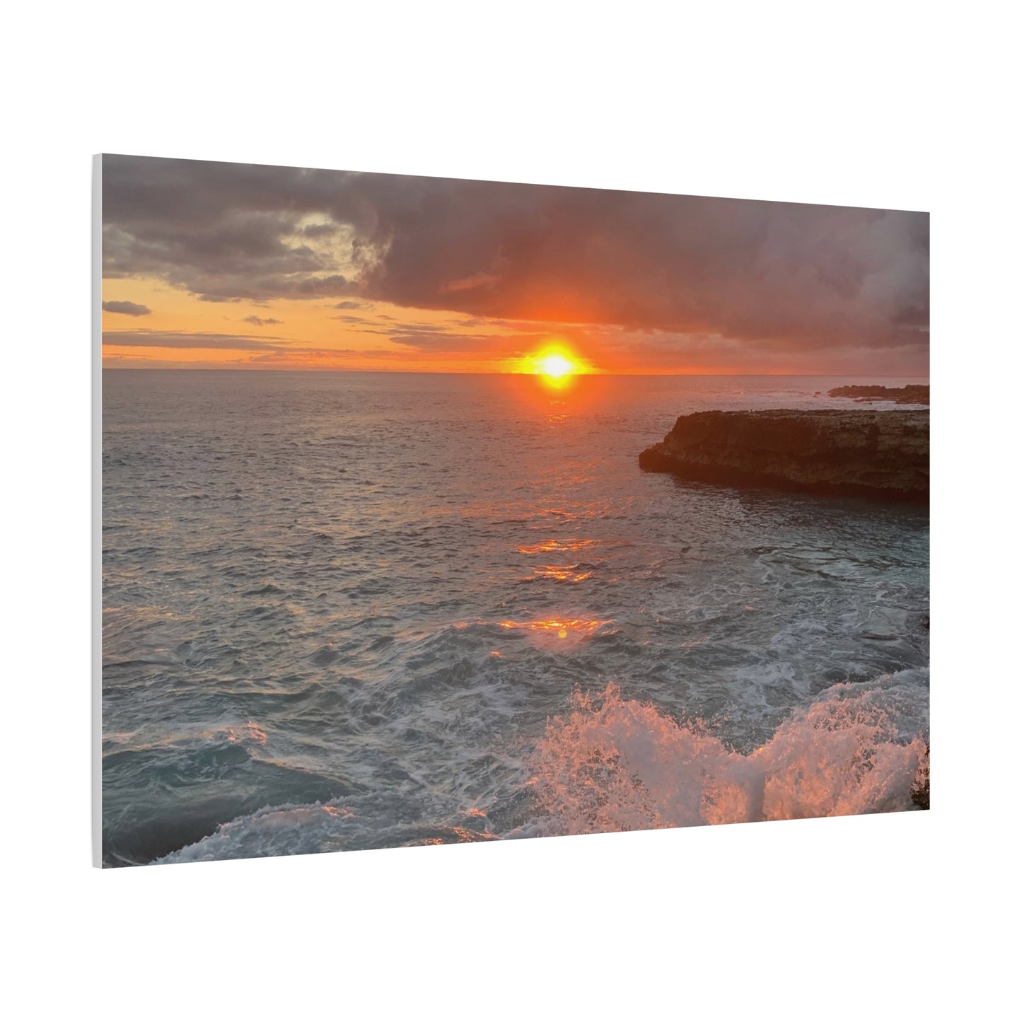 Hyacinth Photography “Sunset on Oahu” Matte Canvas, Stretched, 1.25"