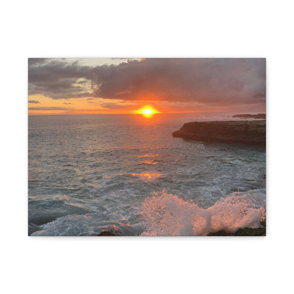 Hyacinth Photography “Sunset on Oahu” Matte Canvas, Stretched, 1.25"