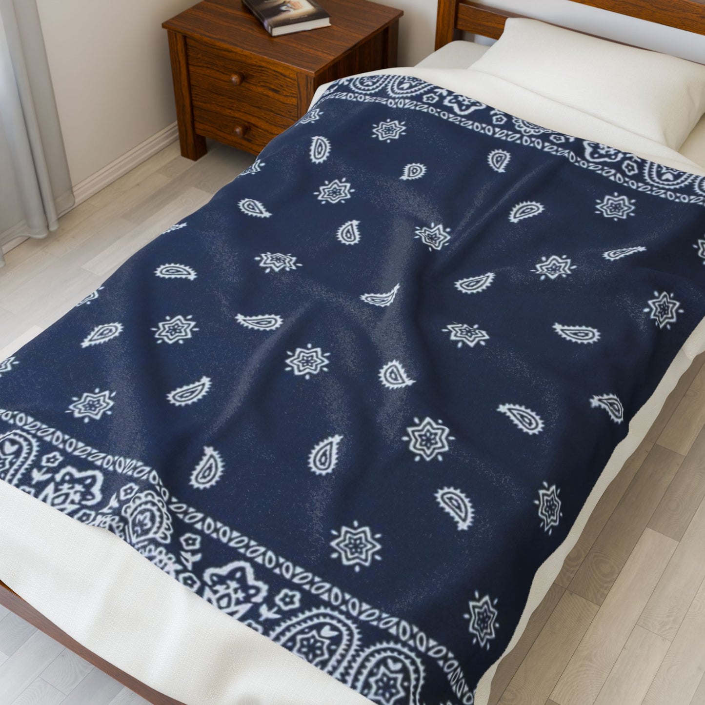 Soft and warm Velveteen Plush Blanket Bandana