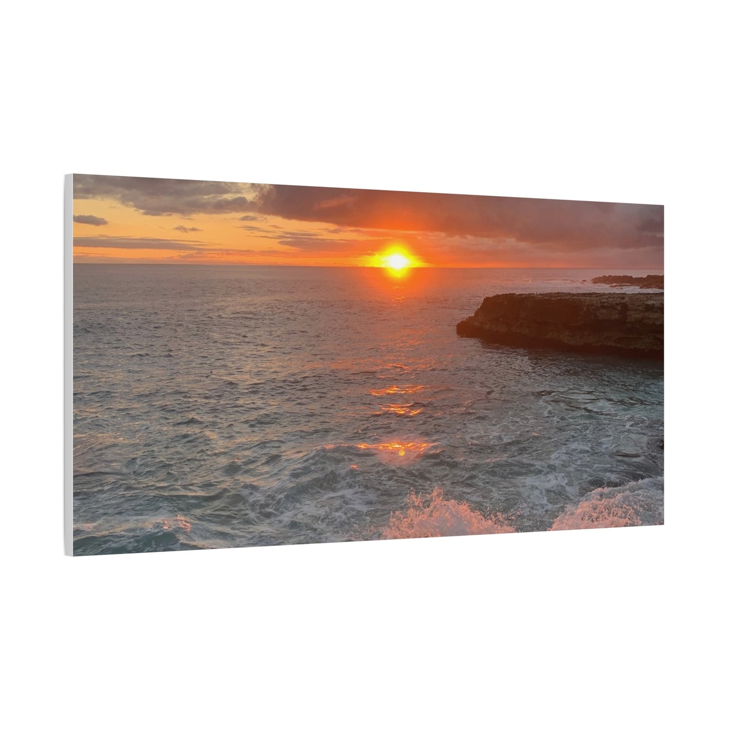 Hyacinth Photography “Sunset on Oahu” Matte Canvas, Stretched, 1.25"