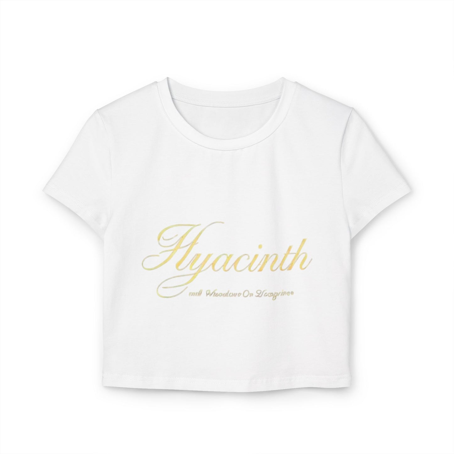 Hyacinth Black Rose Women's Baby Tee