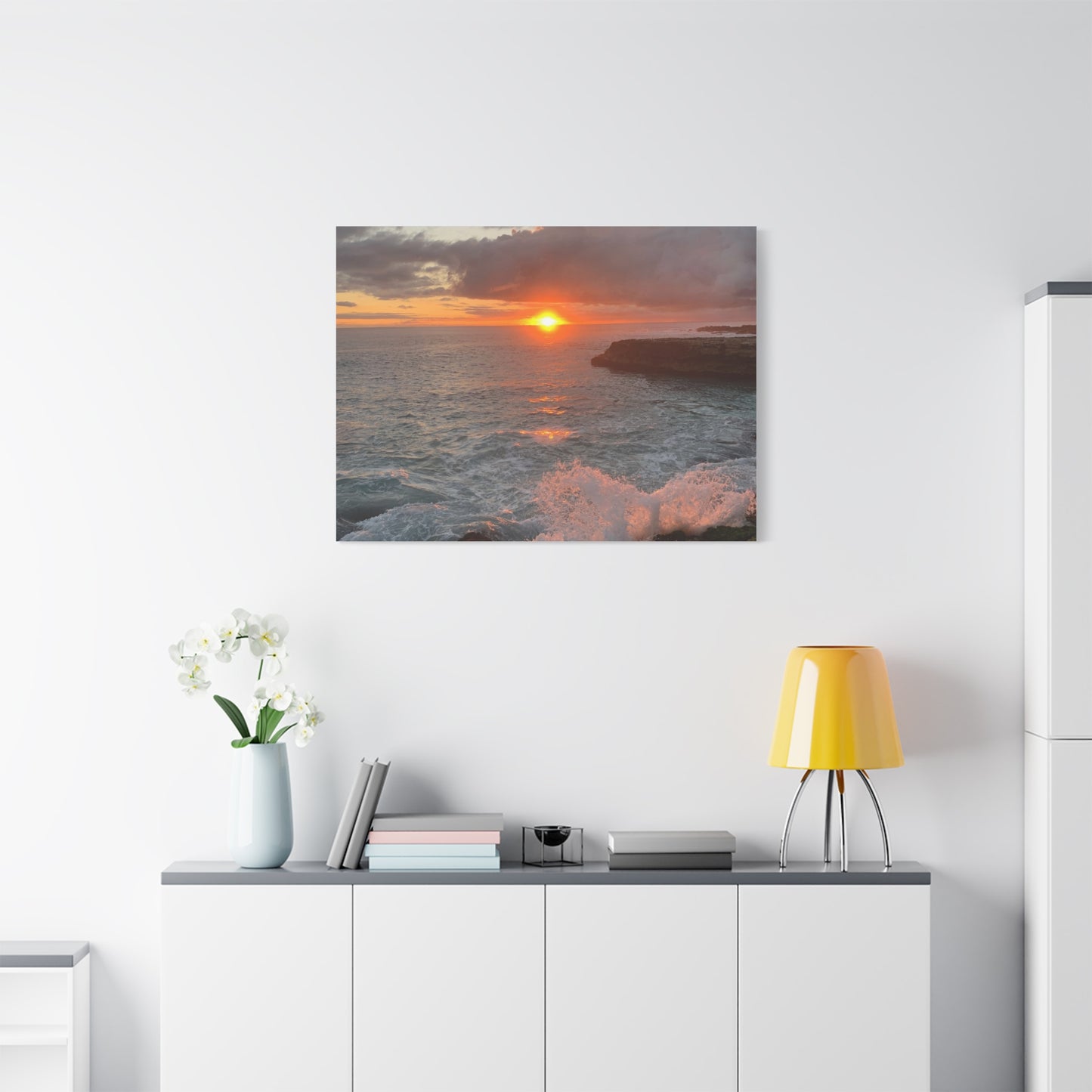 Hyacinth Photography “Sunset on Oahu” Matte Canvas, Stretched, 1.25"