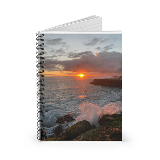 Oahu sunset Spiral Notebook - Ruled Line